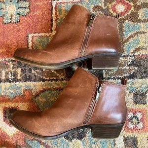 Lucky Brand Basel women’s brown leather ankle boots 10